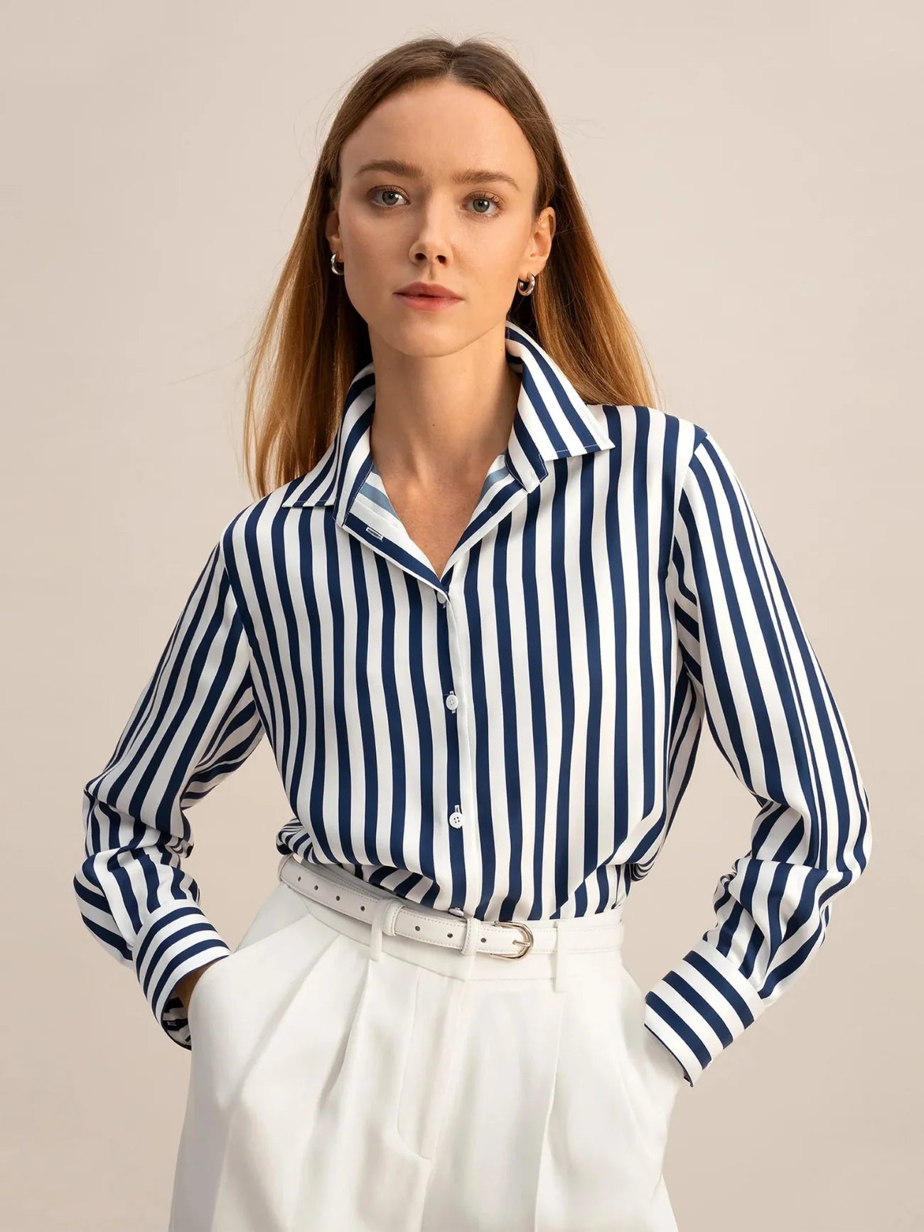 Camisa Feminina Listrada Karah