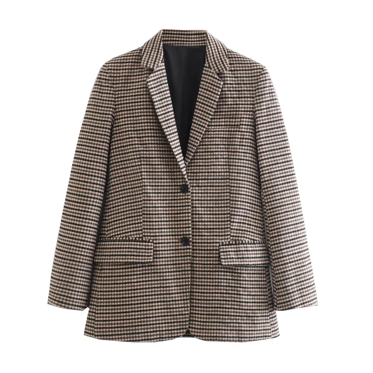 Blazer Feminino Xadrez Manon