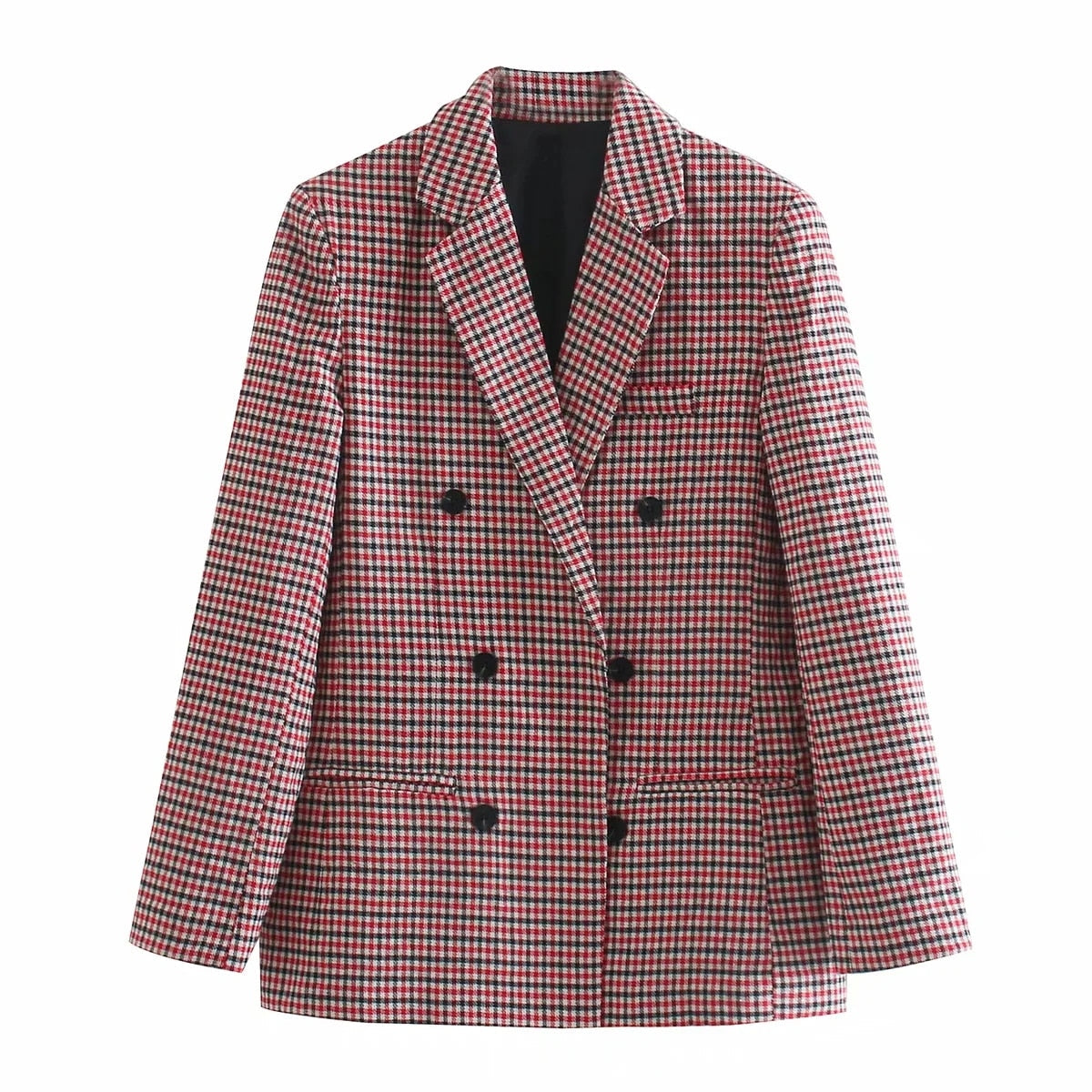 Blazer Feminino Xadrez Faustine